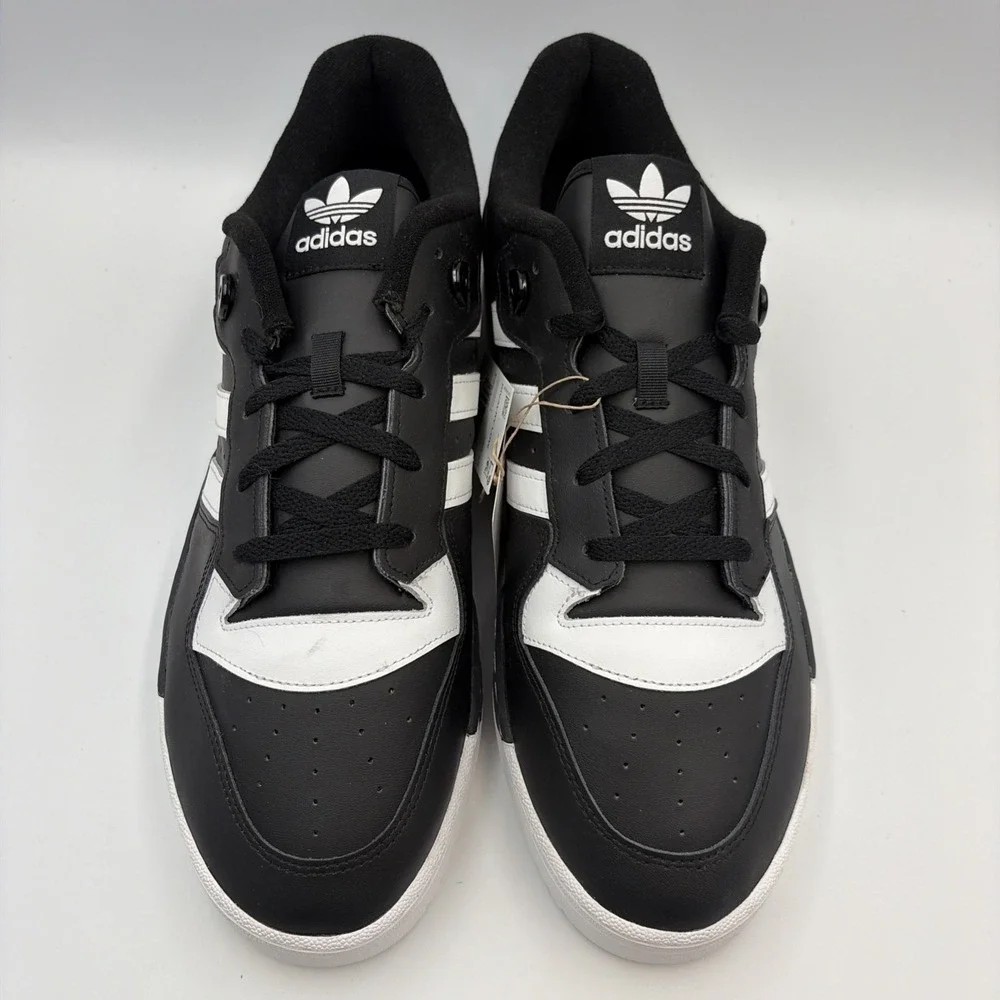 Adidas Rivalry Low Black White Mens Size 16 FZ6327 Casual Sneakers Shoes
